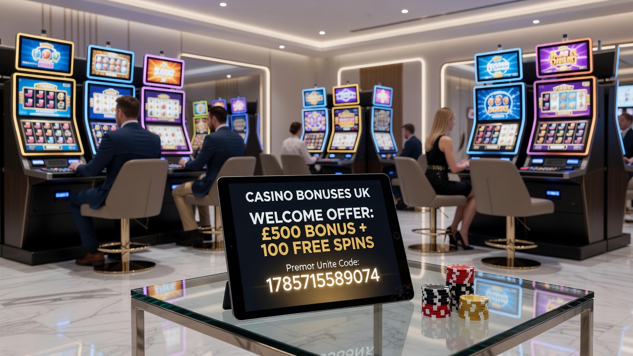Detailed view of casino bonus terms including wagering requirements and eligible games on a UK platform