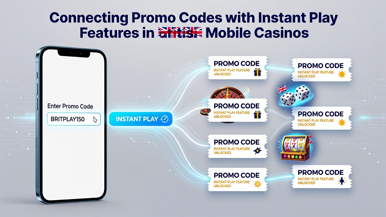 Close-up of a mobile screen displaying instant play casino games after promo code redemption