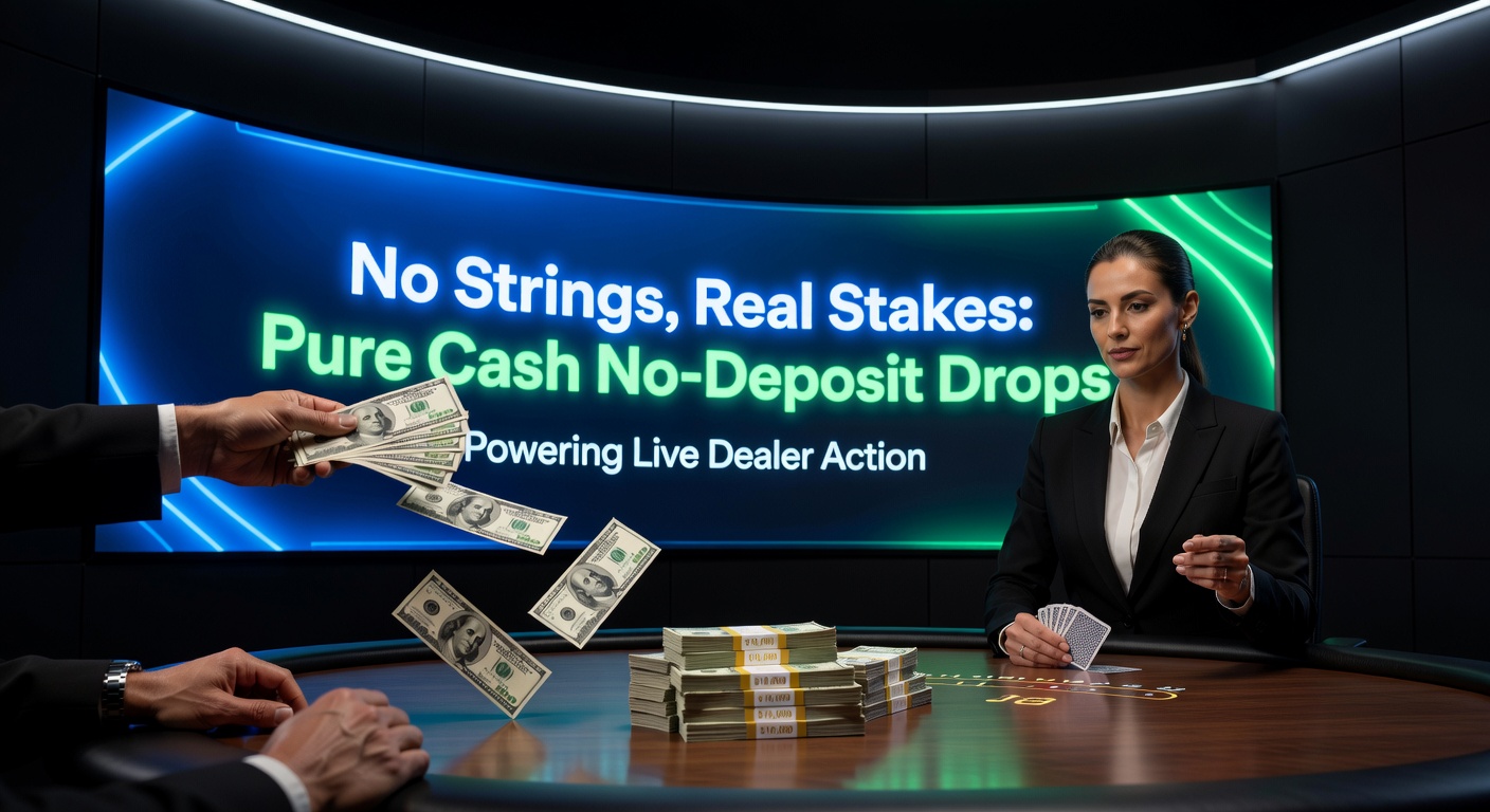 Mobile screen showing a live baccarat game in progress with bonus cash balance highlighted, capturing the thrill of no-deposit wagering
