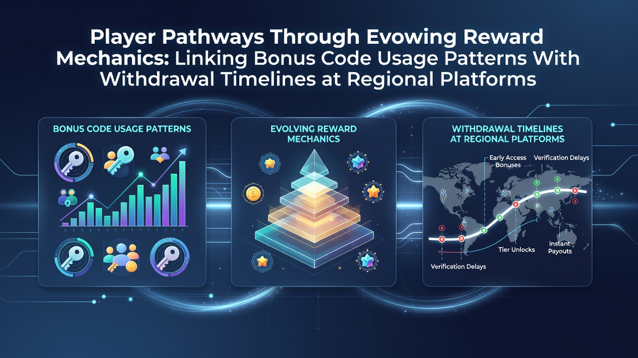 Illustration showing player navigation through bonus reward systems and withdrawal processes on regional casino platforms