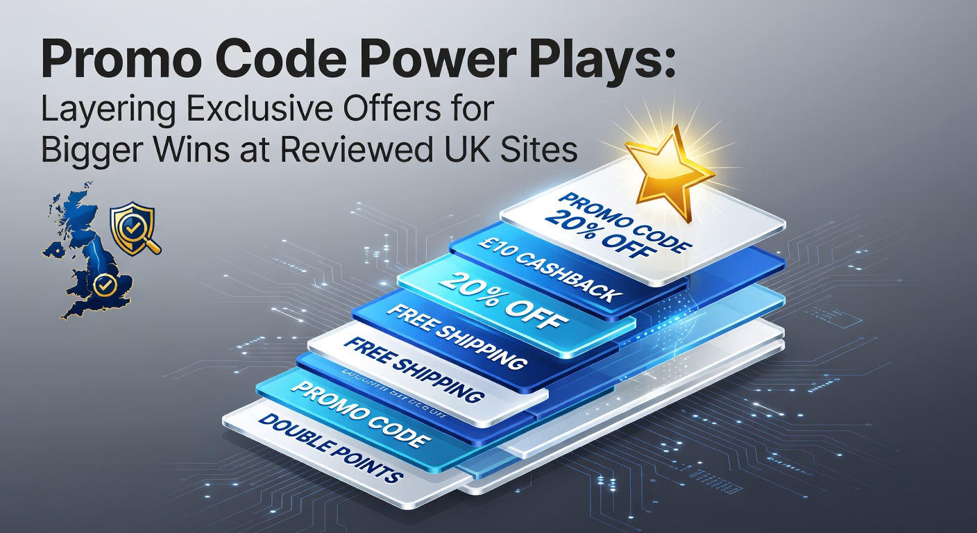 Digital graphic showing layered promo code stacks transforming into golden coin wins on a vibrant casino interface