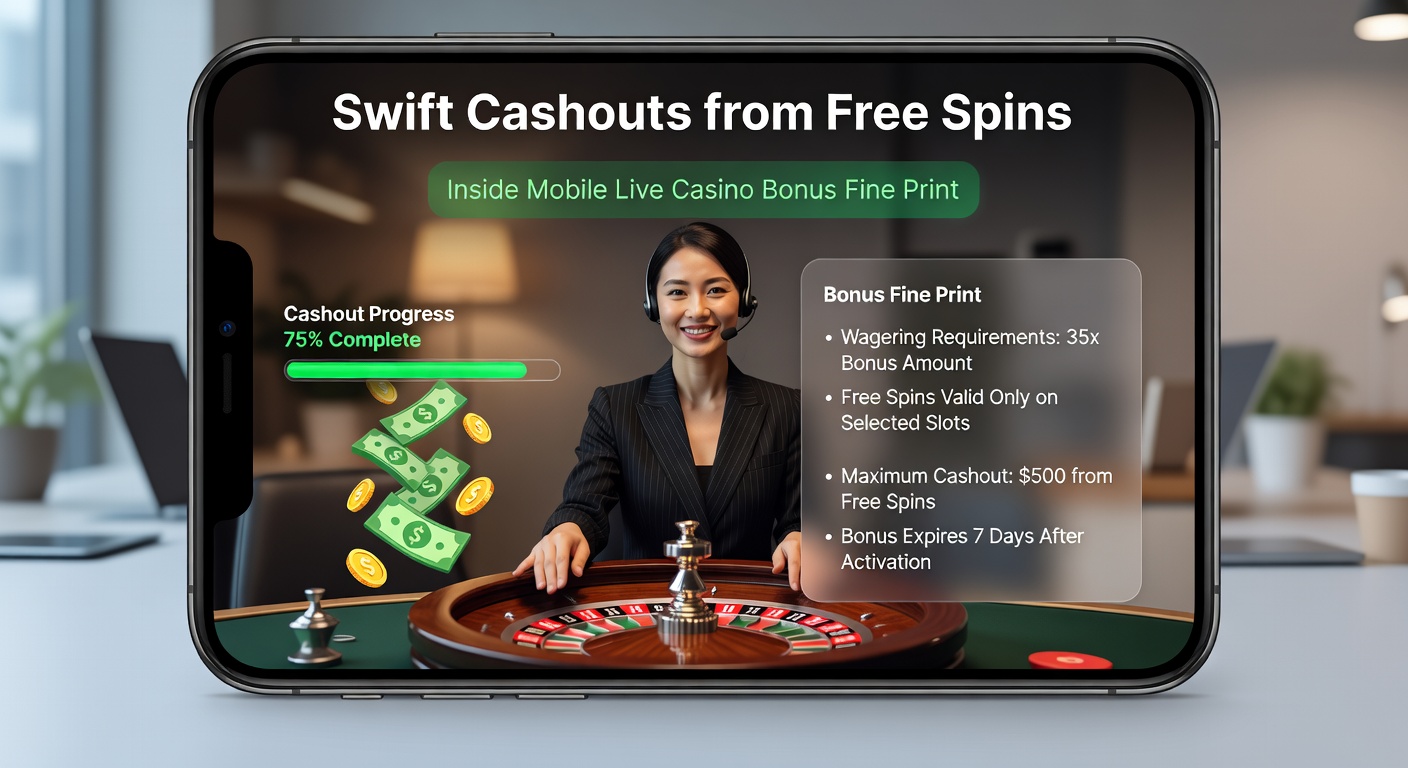 Close-up of casino bonus terms on a mobile app, with highlighted sections on wagering, max cashout, and eligible games